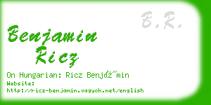 benjamin ricz business card